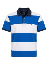 Camiseta Aleatory Masculino Polo Listrada Original - Azul