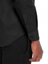 Camisa Manga Longa Aramis Regular Tricoline Com Bolso - Preto