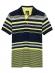 Camiseta Polo Aleatory Listrada Masculino Original - Amarelo
