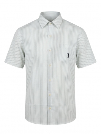 Camisa Manga Curta Aleatory Logo Bordado Com Bolso Original