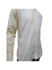 Camisa Manga Longa Tommy Hilfiger Custom Fit Amarela Original