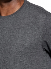 Camiseta basica masculino aramis regular lisa - Grafite Mescla