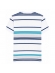 Camiseta Masculina Listrada Aleatory Regular Original - Branco