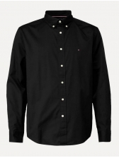 Camisa Manga Longa Tommy Hilfiger Thflex Regular Fit - Preto
