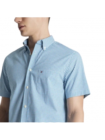 Camisa Manga Curta Tommy Hilfiger Regular Fit Xadrez