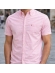 Camisa Oxford Light Manga Curta Tommy Hilfiger Original - Rosa