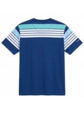 Camiseta Masculina Aleatory Listrada Original - Azul