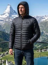 Jaqueta Puffer OGOCHI Capuz Removivel Original Masculino - Preto