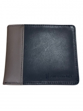 Carteira Aleatory Masculina Couro Legítimo Original - Marrom Preto