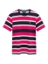 Camiseta Masculina Listrada Aleatory Regular Original - Rosa
