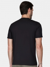 Camiseta basica masculino aramis regular lisa - Preto