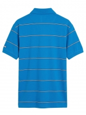 Camiseta Aleatory Polo Listrada Masculino Original - Azul