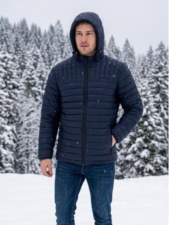 Jaqueta Puffer OGOCHI Capuz Removivel Original Masculino