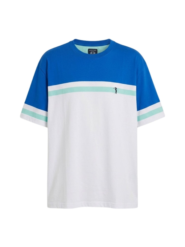 Camiseta Masculina Listrada Aleatory Regular Original - Azul