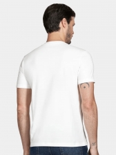 Camiseta Aramis Masculina Regular College Club - Branca