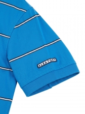 Camiseta Aleatory Polo Listrada Masculino Original - Azul