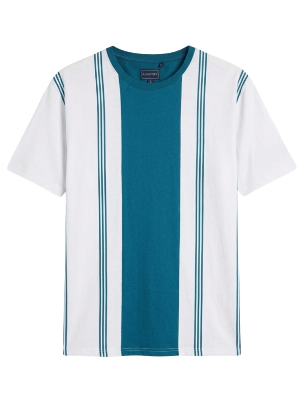 Camiseta Masculina Aleatory Listrada Original - Verde