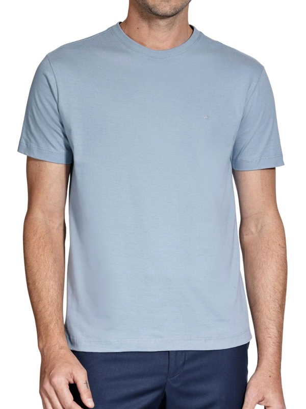 Camiseta basica masculino aramis regular lisa - Mineral
