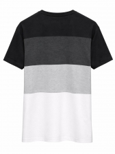 Camiseta Masculina Listrada Aleatory Original - Preto