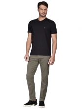 Camiseta basica masculino aramis regular lisa - Preto