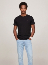 Camiseta Tommy Hilfiger Básica Masculina Gola Careca - Preto