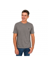 Camiseta Masculina Basica Aleatory Original - Cinza Escuro
