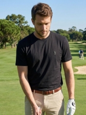 Camiseta Aleatory Lisa Algodao Peruano Original - Preto