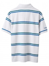 Camiseta Aleatory Polo Listrada Masculino Original - Branco