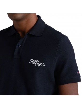 Camiseta Polo Tommy HIlfiger Logo Cursivo Regulat Fit