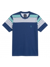 Camiseta Masculina Aleatory Listrada Original - Azul
