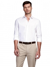 Camisa Masculina Slim Tricoline Stretch Aramis Original - Branco