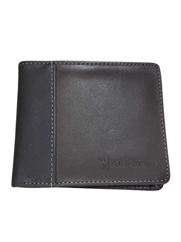 Carteira Aleatory Masculina Couro Legítimo Original - Cafe