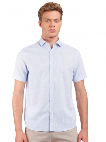 Camisa Manga Curta Regular Flame Liso