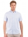Camisa Manga Curta Regular Flame Liso - Azul Celeste