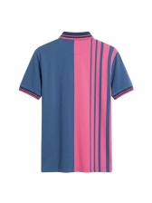 Camiseta Masculina Polo Aleatory Listrada Original - Rosa