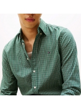 Camisa Manga Longa Tommy Hilfiger Masculina Regular Fit Xadrez