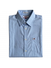 Camisa Masculina Classica Manga Curta Tommy Jeans Original - Azul
