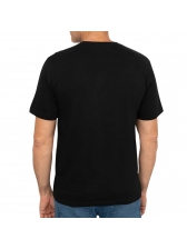 Camiseta Masculina Lisa Aleatory Original Logo Bordado - Preto