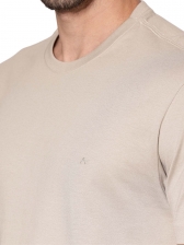 Camiseta basica masculino aramis regular lisa - Palha