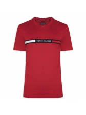 Camiseta Tommy Hilfiger Masculina Chest Insert Tee - Vermelho