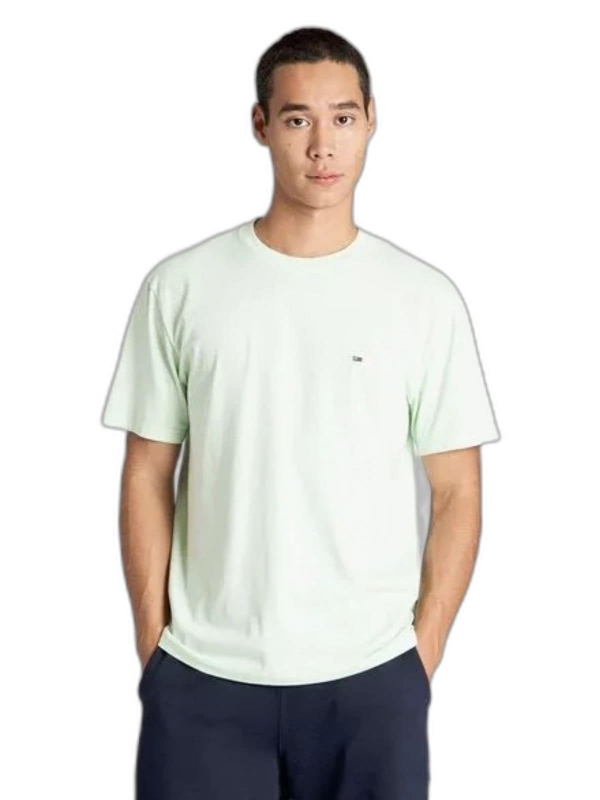 Camiseta Tommy Hilfiger Básica Masculina Gola Careca - Verde Claro