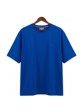 Camiseta Masculina Plus Size Tommy Hilfiger Original - Azul