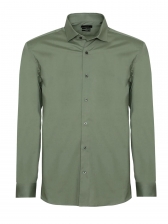 Camisa Masculina Slim Tricoline Stretch Aramis Original - Verde Escuro