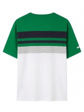 Camiseta Aleatory Listrada Masculina Original - Verde