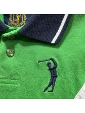 Camiseta Masculina Polo Aleatory Listrada Original - Verde