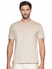 Camiseta basica masculino aramis regular lisa - Palha