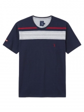 Camiseta Aleatory Listrada Masculina Original - Azul