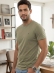 Camiseta Tommy Hilfiger Básica Masculina Gola Careca - Caqui