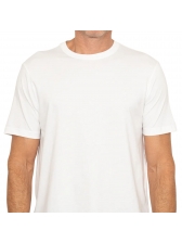 Camiseta Masculina Lisa Aleatory Original Logo Bordado - Branco