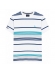 Camiseta Masculina Listrada Aleatory Regular Original - Branco